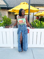 Peaches Crop Top