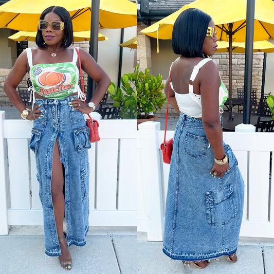 Peaches Crop Top