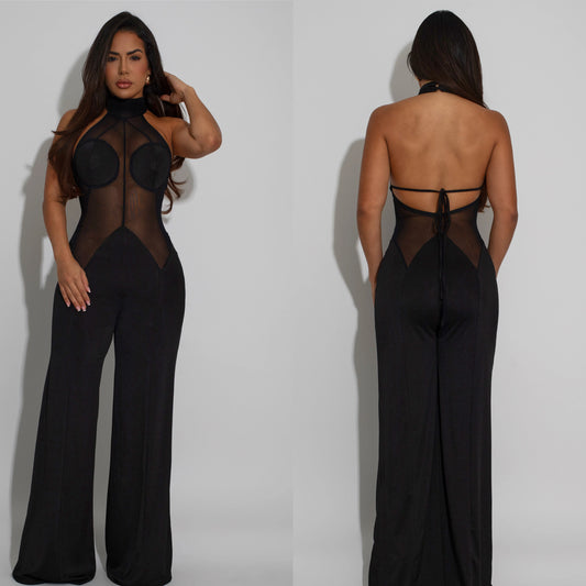 Midnight Illusion Black Jumpsuit