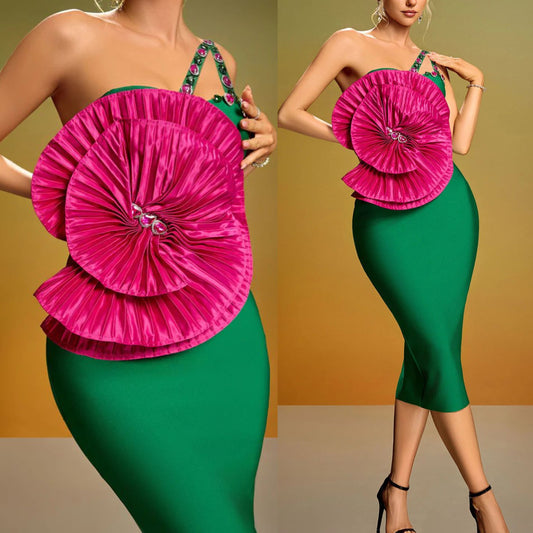 Martilla Rosette Statement Dress