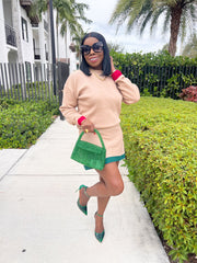 Savannah Color Block Skirt Set