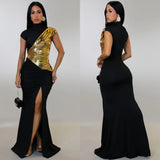 Carrie Metallic Glam Dress