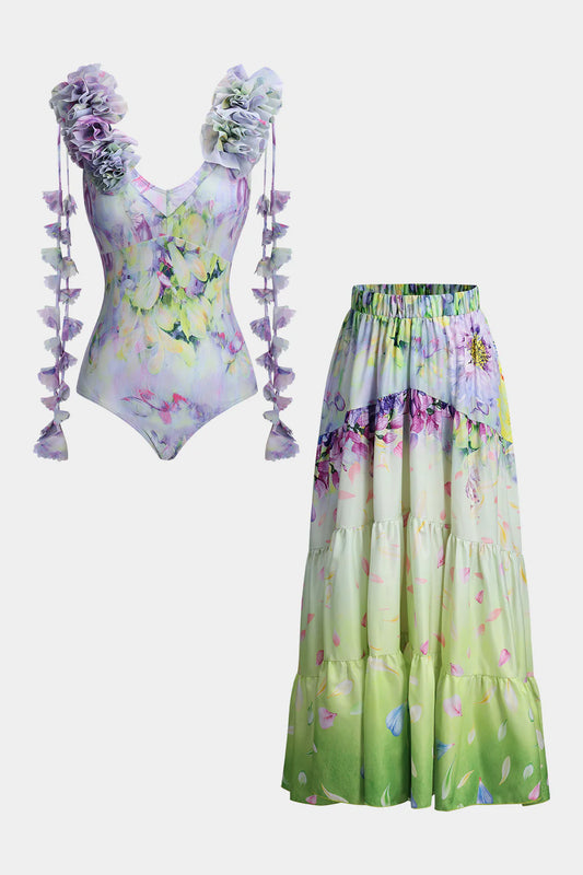 Garden Bloom Swimsuit Set
