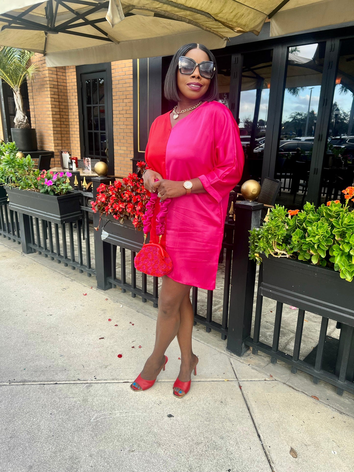 Ally Color Block Dress
