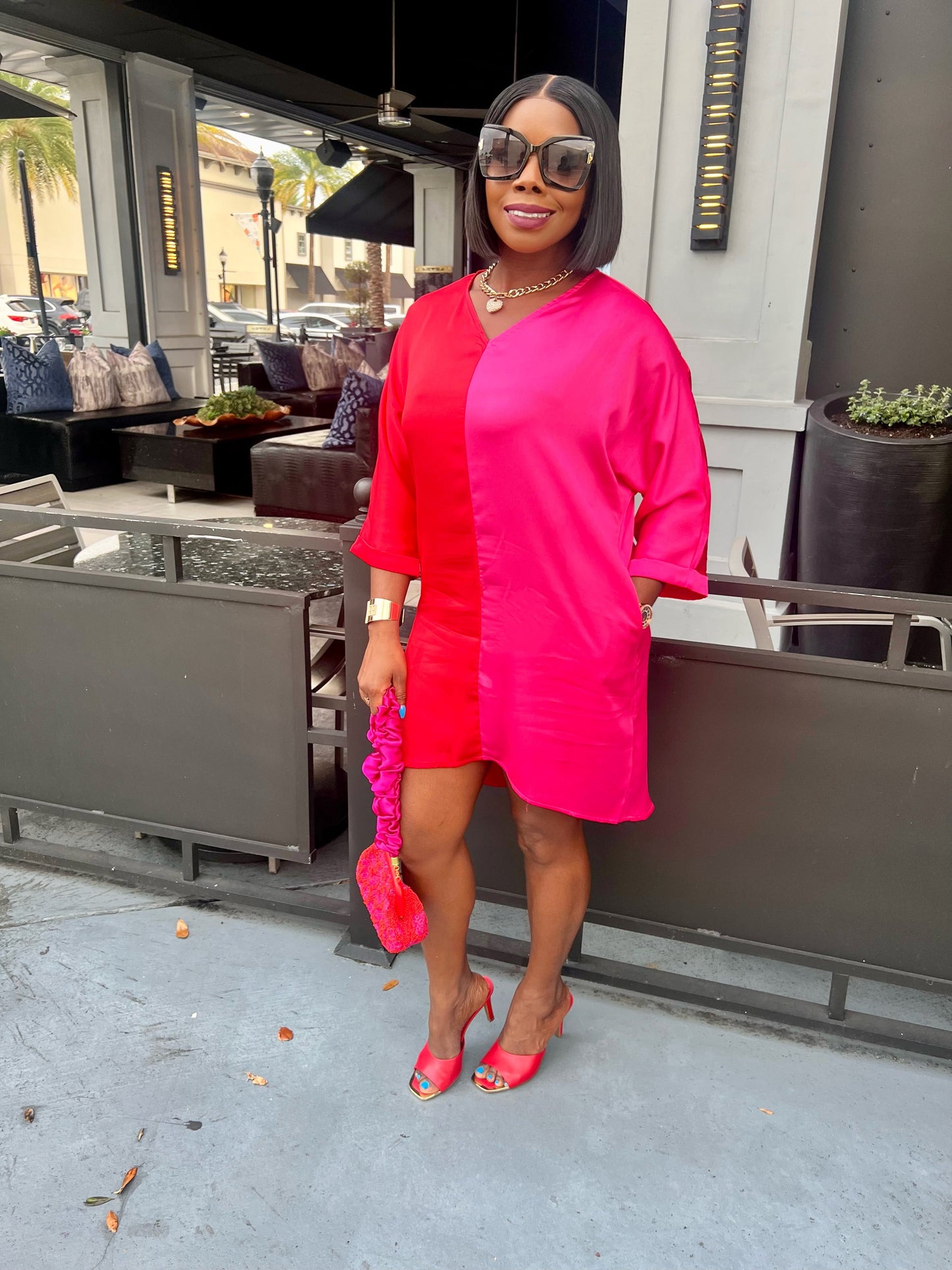 Ally Color Block Dress