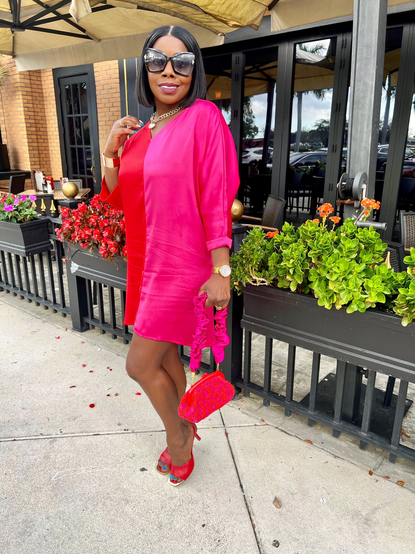 Ally Color Block Dress