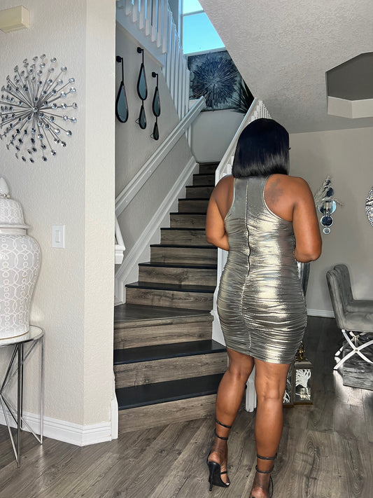 Avant Metallic Dress