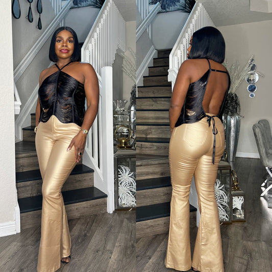 Celeste Metallic Pants