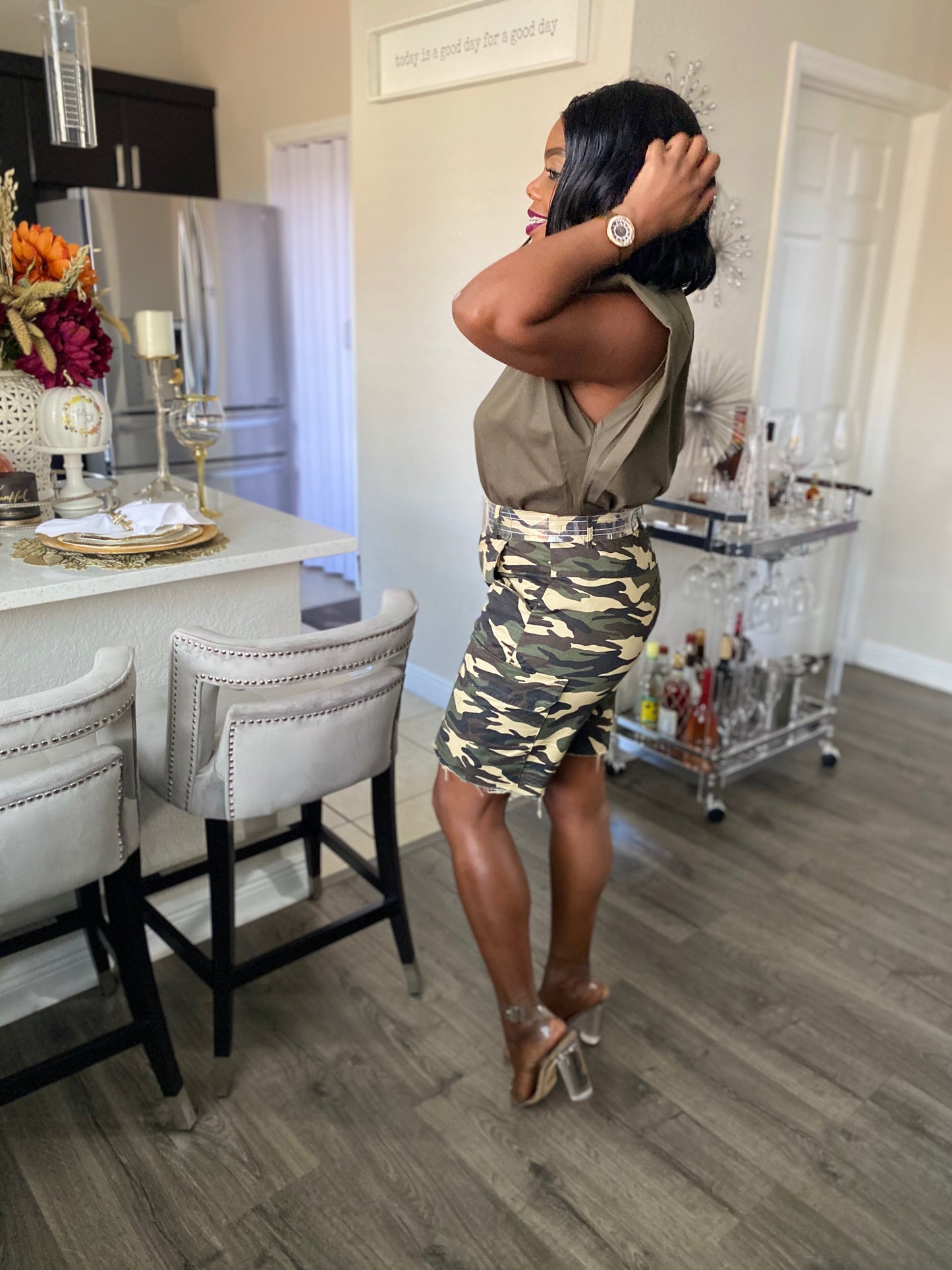 Cheryl Shoulder Pad Tee