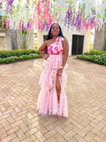 Dania Floral And Tulle Dress
