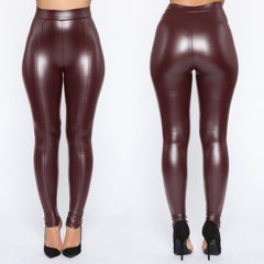 Ellie Black Faux Leather Leggings