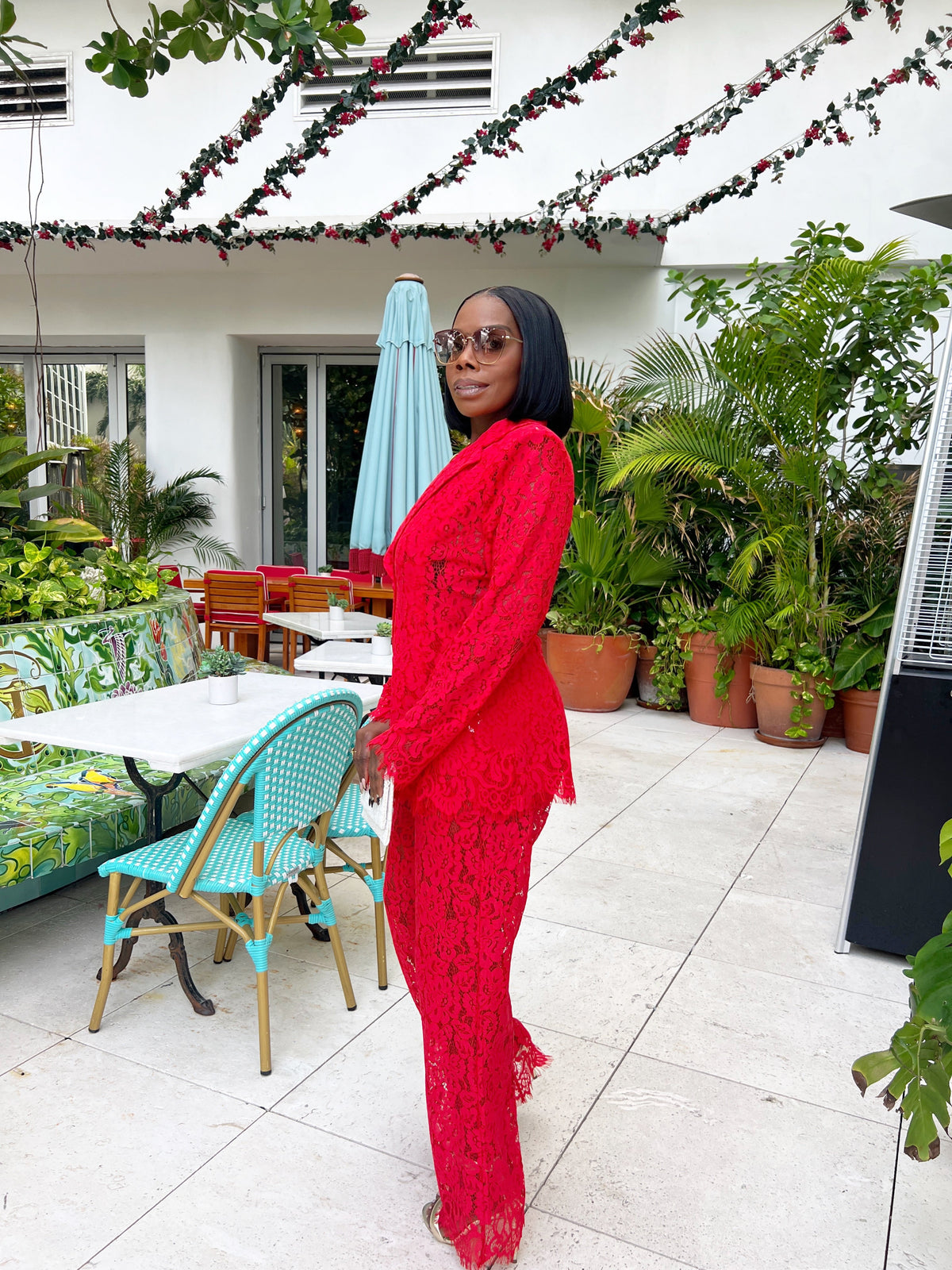 Latoya Lace Pants Set