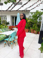 Latoya Lace Pants Set