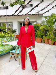 Latoya Lace Pants Set