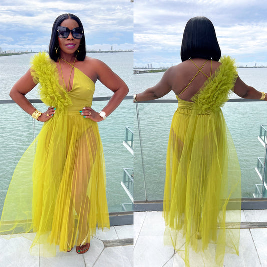 Shelly Bodysuit And Tulle Skirt Set