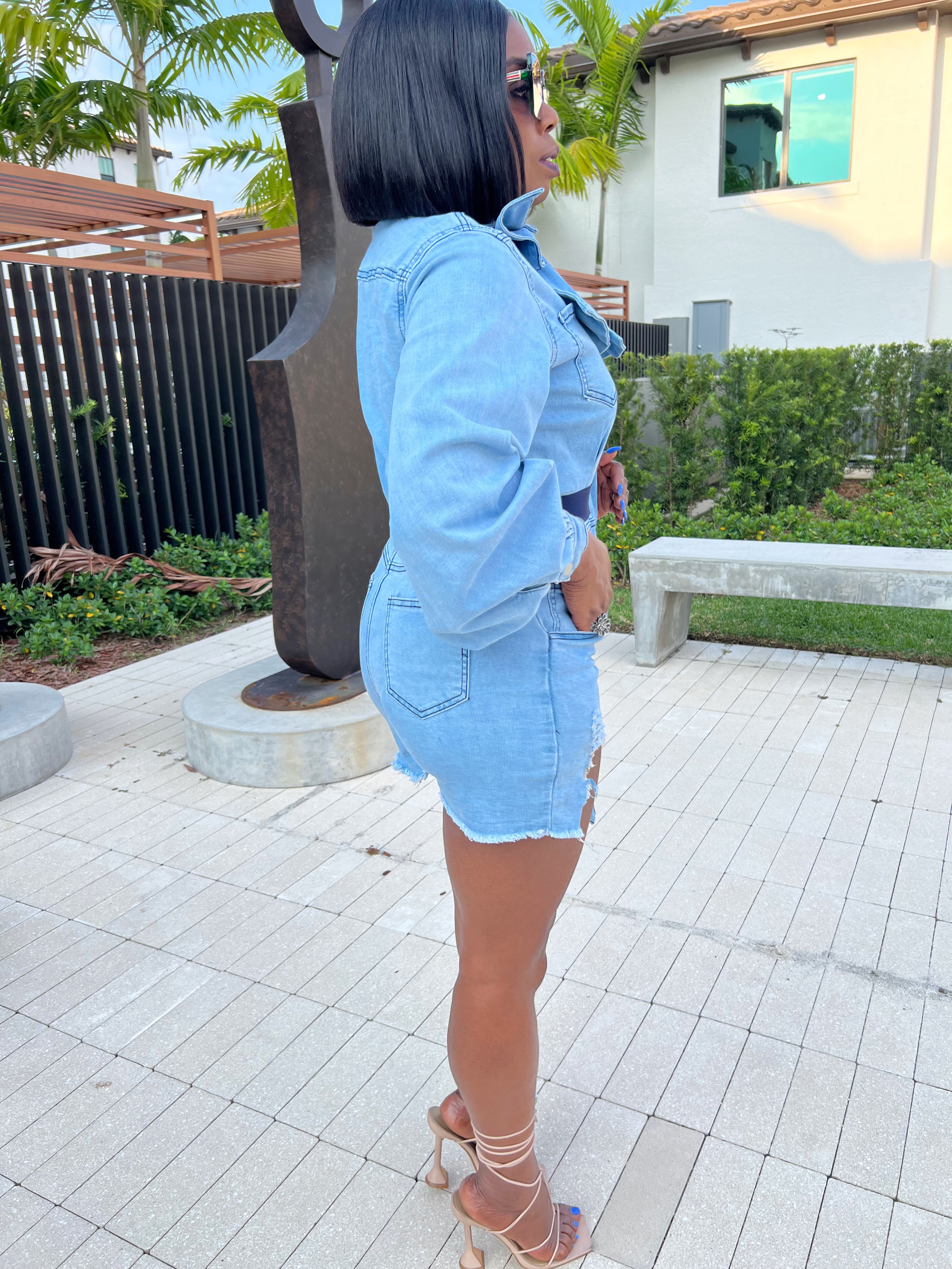 Milly Denim Romper