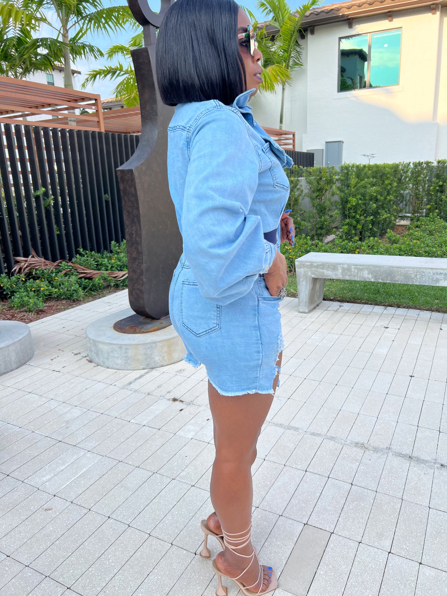 Milly Denim Romper