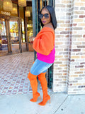 Judene Two Tone Sweater