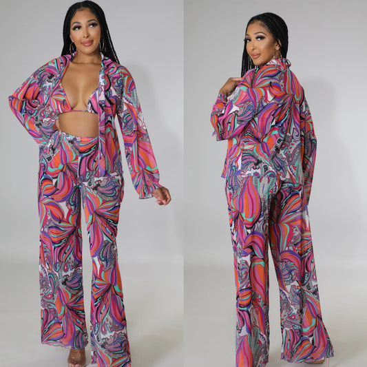 Serenity Three Piece Pants Set